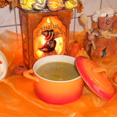 Recept: Soep : Halloween broccoli met bloemkool met spekjes                                               