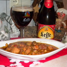 Recept: Kalkoen en stuisvogelragout met Leffe kerstbier