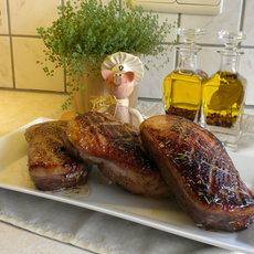 Recept: Eendenborst met Luikse perensiroop