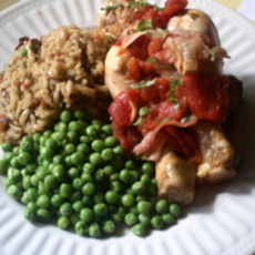 Recept: Pollo Italia con risotto