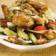 Recept: Asperges met piepkuiken aan het spit