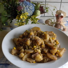 Recept: Aardappelschijfjes gestoofd met groenten