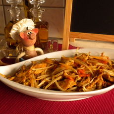 Recept: Kalkoenreepjes met knapperige groenten