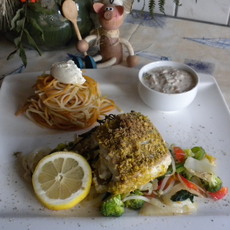 Recept: Zeeduivel met spaghetti tricolore Recept: Zeeduivel met spaghetti tricolore