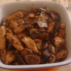 Recept: Pittige kip met champignons Recept: Pittige kip met champignons