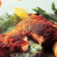 Recept: Zalmfilet met kruidenvulling Recept: Zalmfilet met kruidenvulling