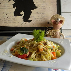 Recept: Spaghetti met frisse groenten