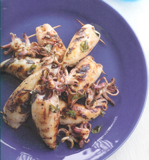 Recept: Pijlinktvis gevuld met feta en chilipeper calamare