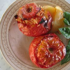 Recept: Pomodori al Riso (tomaten met rijst gevuld) Recept: Pomodori al Riso (tomaten met rijst gevuld)