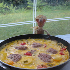Recept: Vakantie : omelet met leverpat�