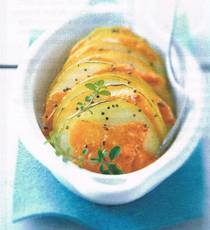 Recept: Tian van appel en mimolettekaas