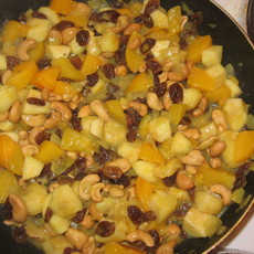 Recept: Cashew-vruchtencurry