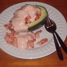 Recept: Avocado met rivierkreeftjes
