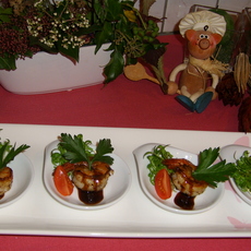 Recept: Hapje : scampi met amaretto