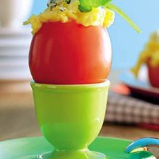 Recept: Gevulde tomaat (kinderontbijt) Recept: Gevulde tomaat (kinderontbijt)