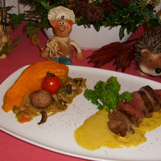 Recept: Hindefilet met een zacht mosterd sausje