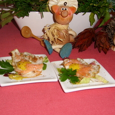 Recept: Hapje : kwartelspiegelei met gerookte zalm