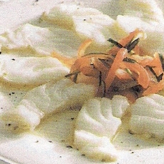 Recept: Warme carpaccio van kabeljauw