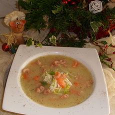 Recept: Soep : knolselderie met brie en grijze garnaaltjes