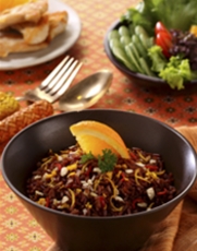 Recept: Rijst met sinaasappel en amandel