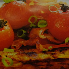 Recept: R�sti met ham en kerstomaatjes