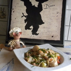 Recept: St-Jacobsvruchten met scampi's 