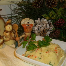 Recept: Aardappelpuree met pastinaak, paprika en bladpeterselie                                                                                                                                            