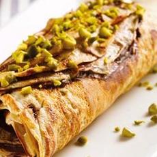 Recept: Chocoladerol met pistaches