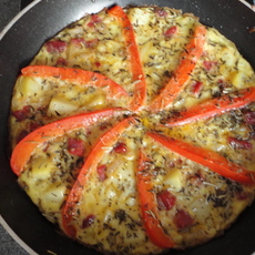 Recept: Pittige aardappeltortilla met chorizo 