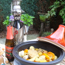 Recept: Tajine: overschotjes  vlees van bbq