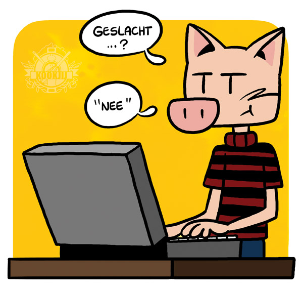 Orson maakt een profiel op Facebook