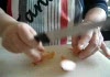 Kipspiesjes met perziksalsa